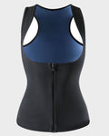 Open Bust Zipper Sauna Suit Tank Top