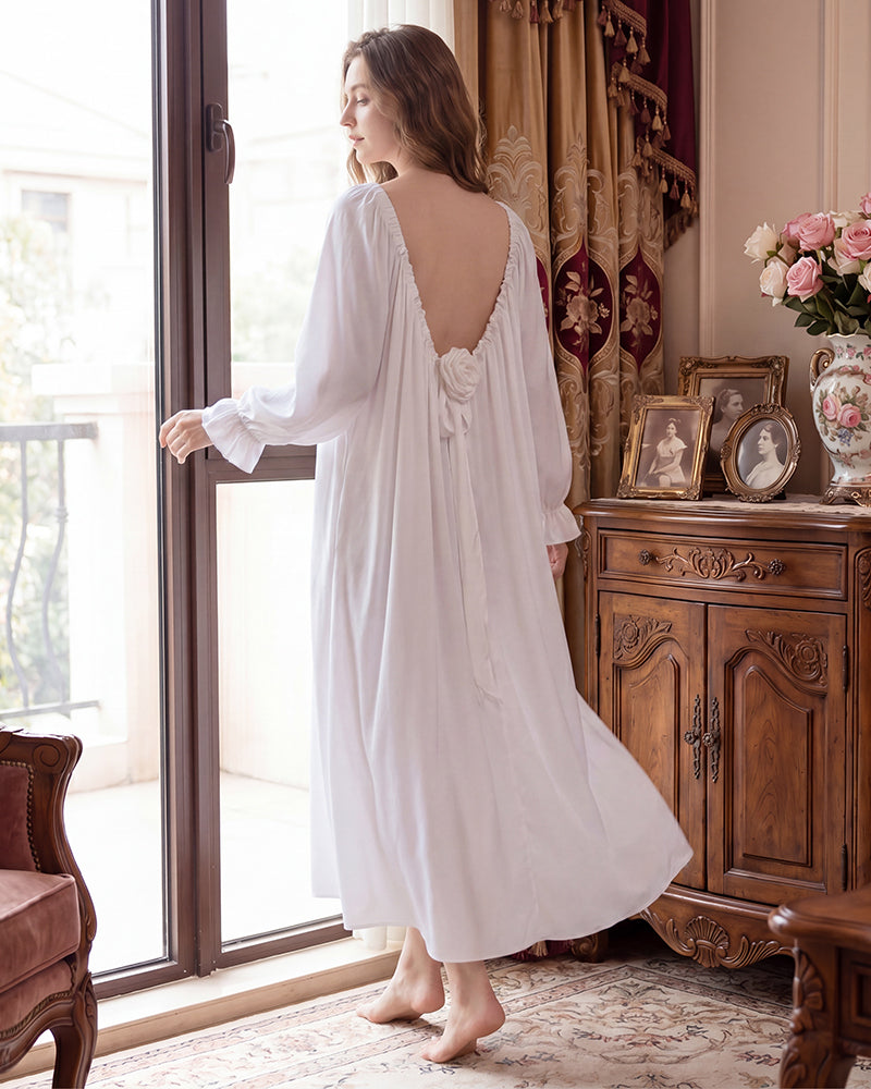 Backless Adjustable Vintage Loungewear Dress