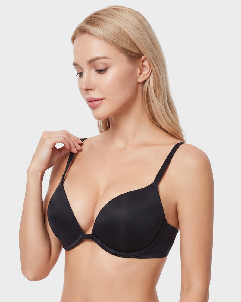 Deep V Push-Up T-Shirt Bra