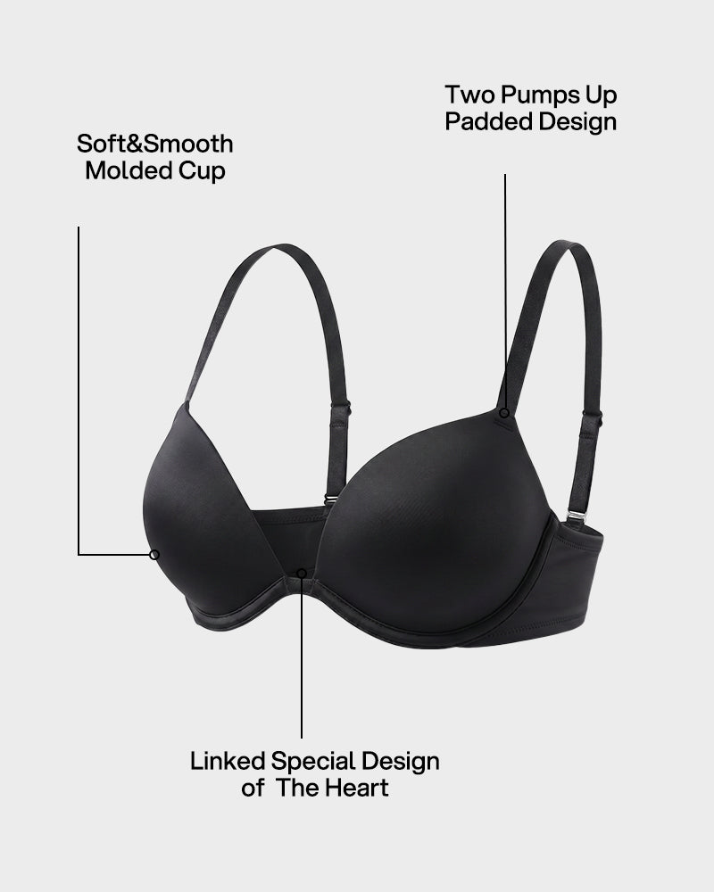 Deep V Push-Up T-Shirt Bra