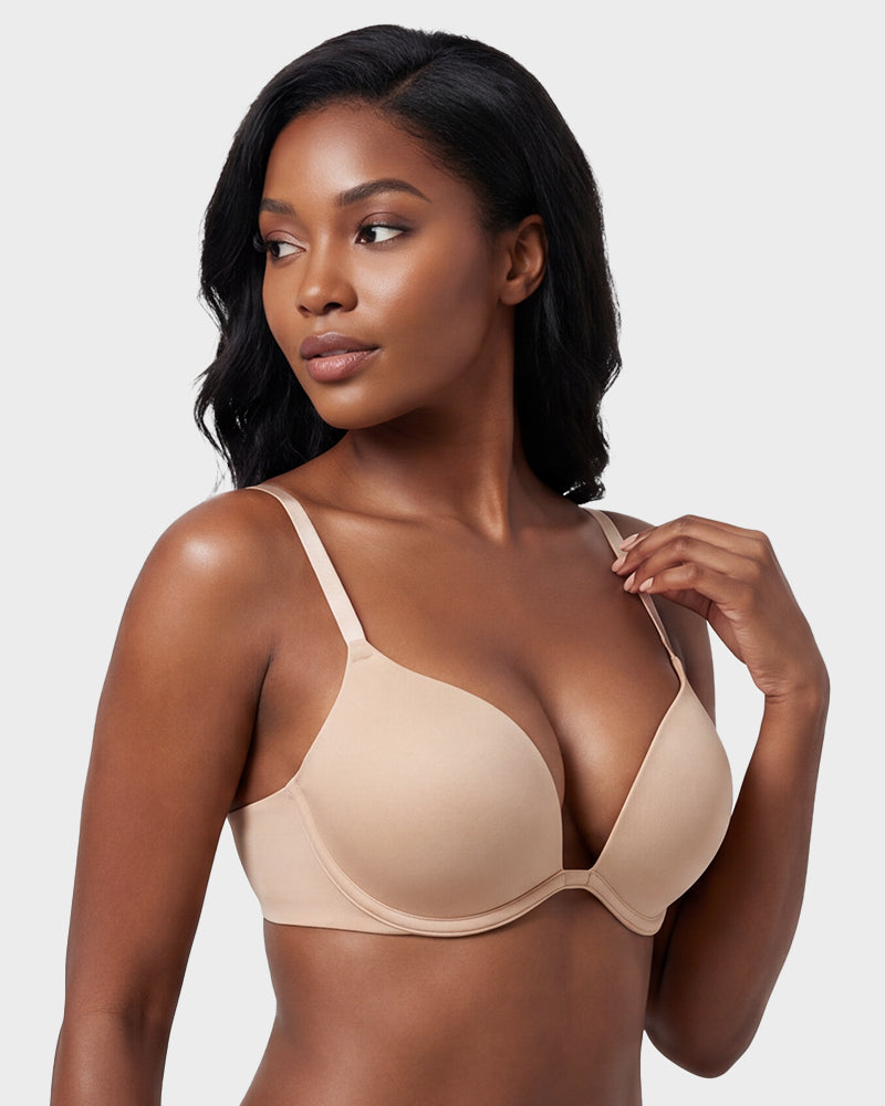 Deep V Push-Up T-Shirt Bra