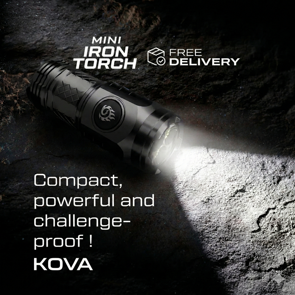 Mini IronTorch - Ultra-Bright Mini Tactical Torch | Indestructible & Portable