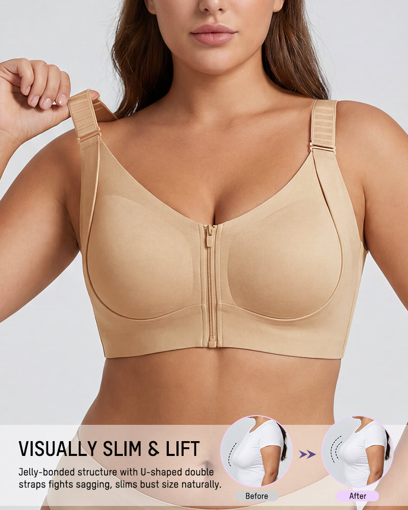 Piano Clasp™ Zip-Front Wireless Bra