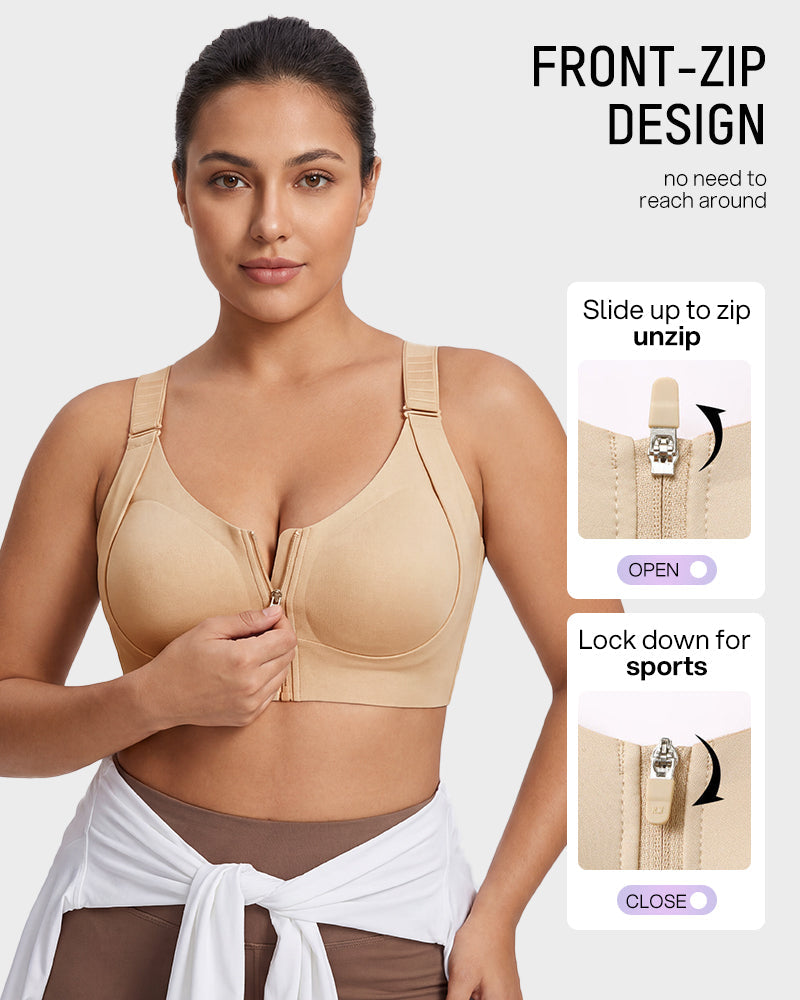 Piano Clasp™ Zip-Front Wireless Bra