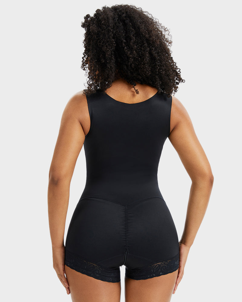 Double-Layer PowerMesh Tummy Sculpt Bodysuit