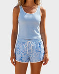 Two-Piece Athletic Tankini Swimsuit