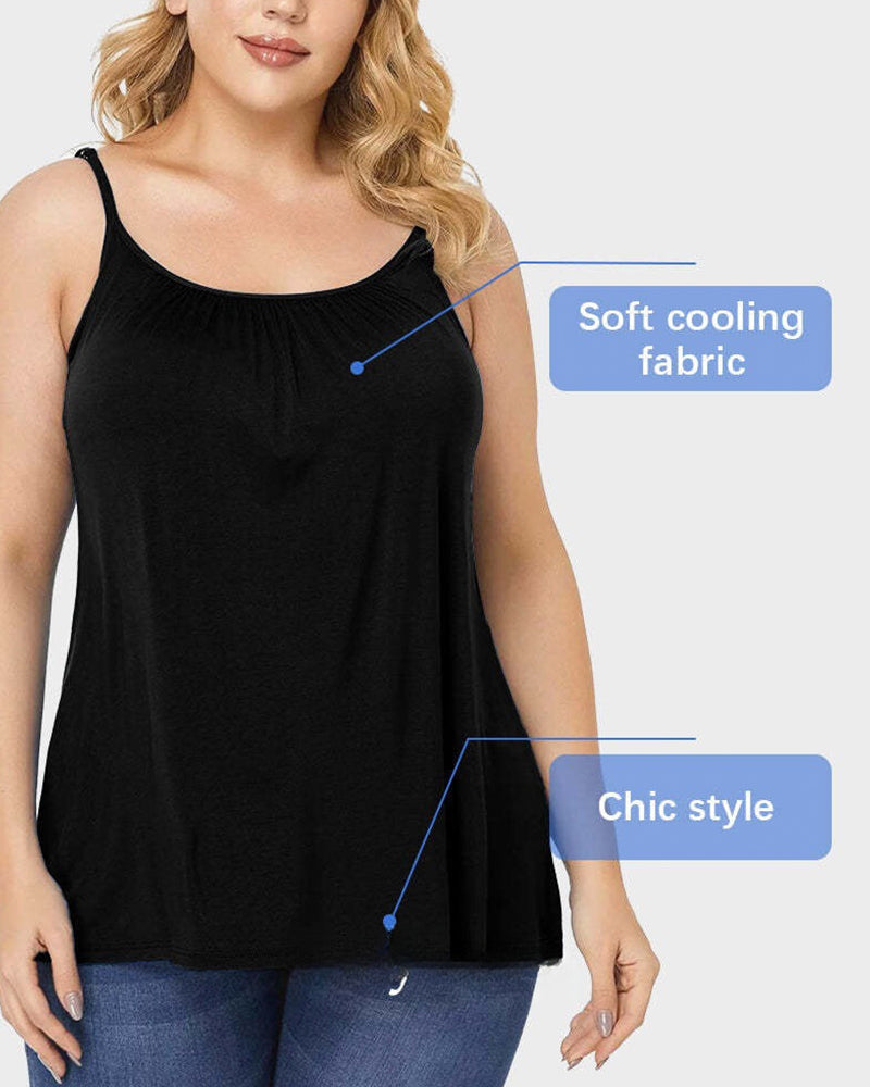 Women’s Fly Free Cooling Cami with Built-in Bra